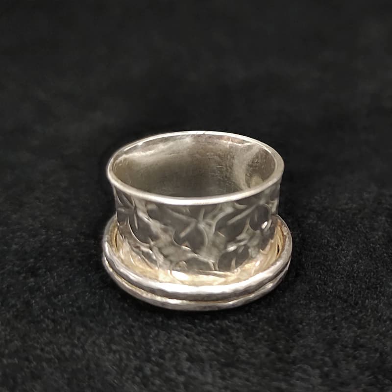 Recycled dual spoon ring (K) - Image 2